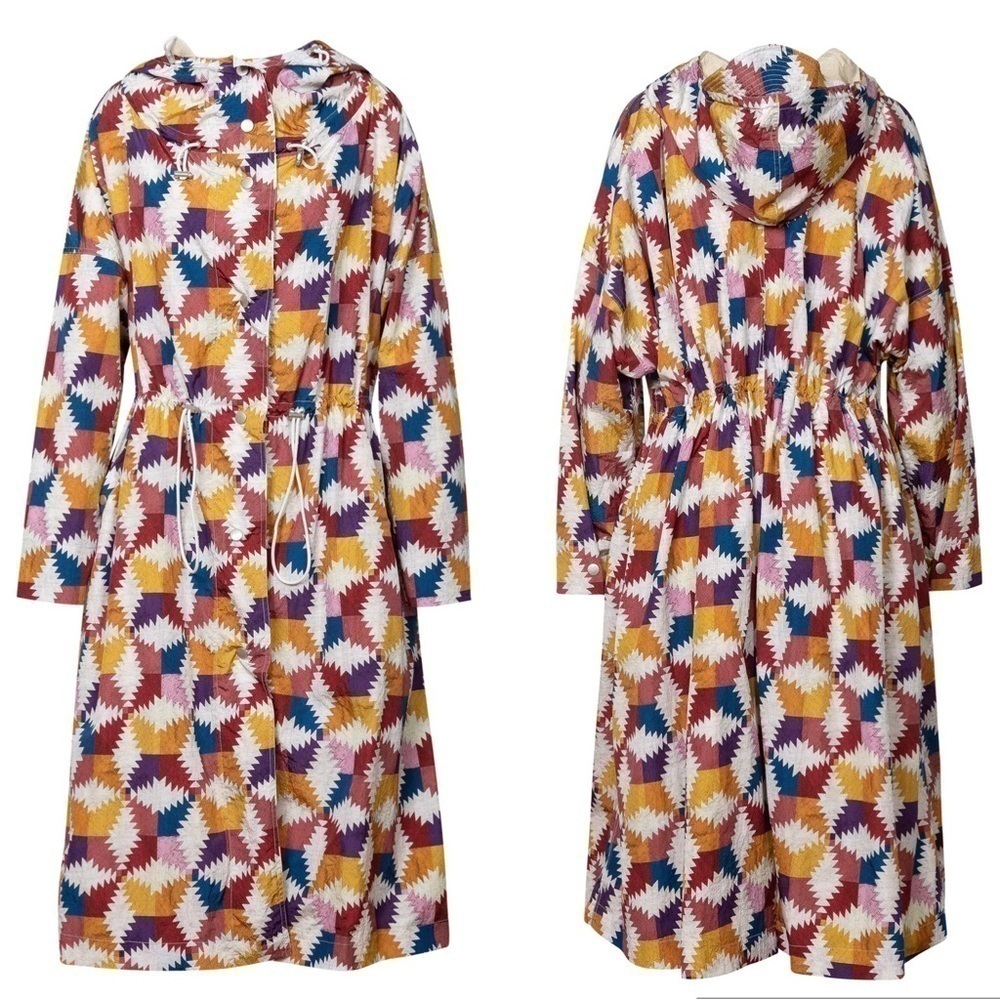 NWT Isabel Marant Munao Oversized Quilt Patchwork Pattern Coat size US 4 | FR 36 - Picture 4 of 16